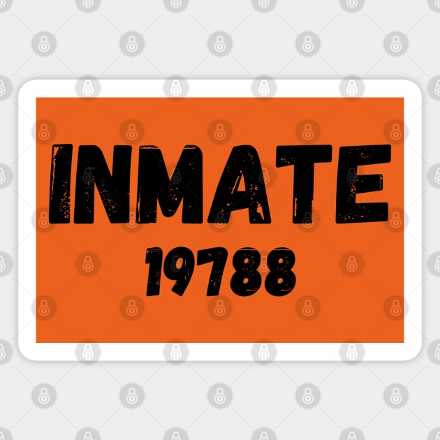 Halloween County Jail Inmate Costume Magnet by Myartstor 